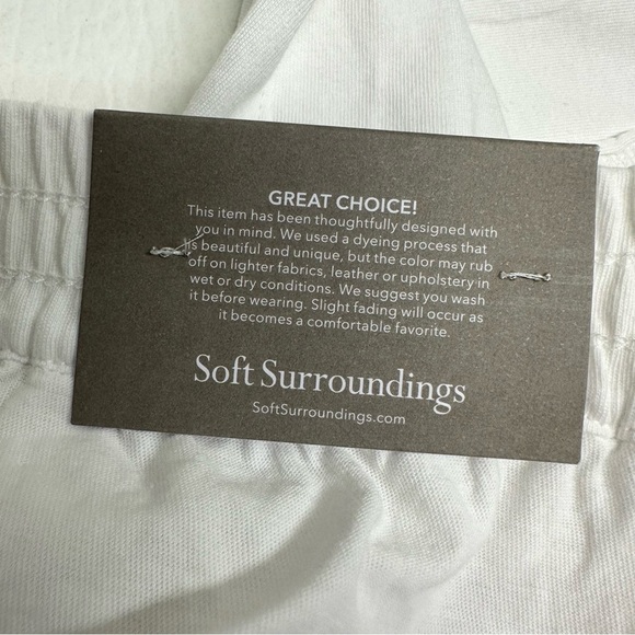 Soft Surroundings white Elastic-Waist Pants - Picture 7 of 9